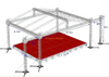 Aluminum Portable Mobile Event Lighting Truss Stage for Stage Equipment Platform 8.5x8.5x6m with Wings 2m