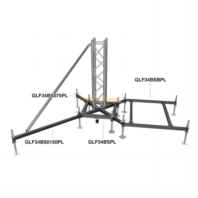 F34 Global Truss Ground Support PL BS Steel Base Unit