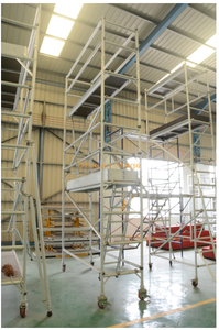 Aluminium single Frame Mobile Tower Aluminum Scaffolding for Sale