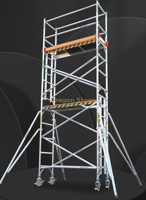Custom Aluminum Mobile Single Scaffold Tower 5m