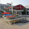 Steel Scaffold Outdoor Sports Seats Platform Electric Telescopic Wooden Bleacher Waiting Bench