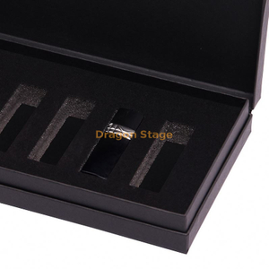 Wooden Box factory customized Luxury Custom private Label Black 8 10 Lipgloss Set Packaging Paper Box For Gift
