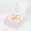 Clear Window White Cardboard Boxes Eternal Flower Perfume Gift Box With Ribbon Custom For Packiging