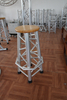 Aluminum Truss Bar Table/Wooden Bar Chairs Club Style Curved Bar Stool