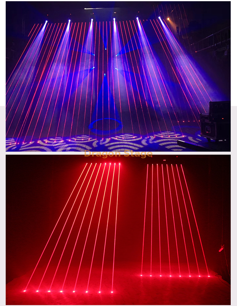 500MW Full Color KTV Pub Light Bar 8 Eye Beam Laser Spot Light (4)