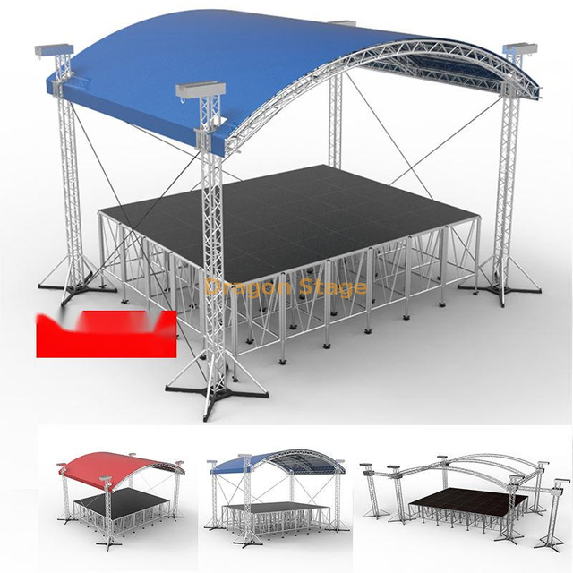 Outdoor Arched Roof Truss Curve Truss Aluminum Circular Roofing for Event 7x5x5m