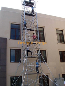 12.21m Aluminum Scaffolding with Hang Ladder Wall