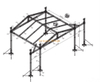 Aluminum Portable Concert Used Stage Truss 12x10x8m