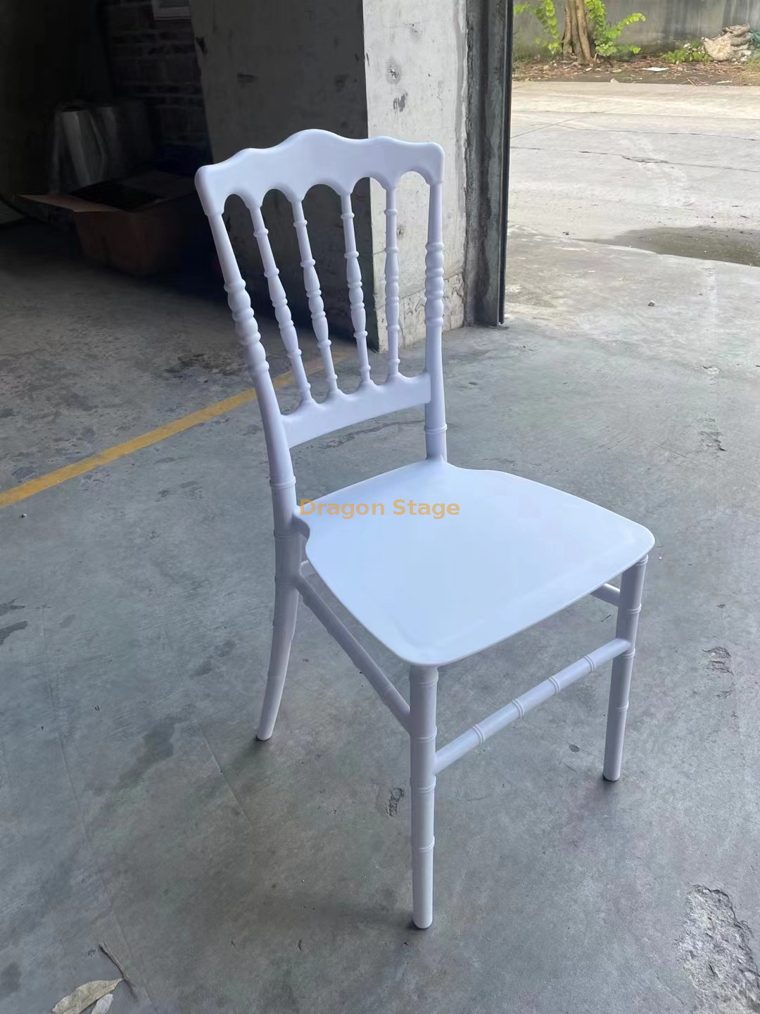 White Plastic Cane Chair (3)