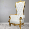 Hotel Lobby Mermaid Queen Chair, Wooden Groom Bride Chair, High Back Image Chair, Classical High Back Wedding Chair