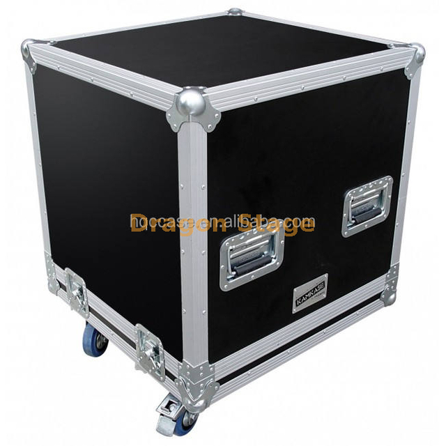 Lockable Hard Black Flight Case Aluminum Shockproof Case for Party