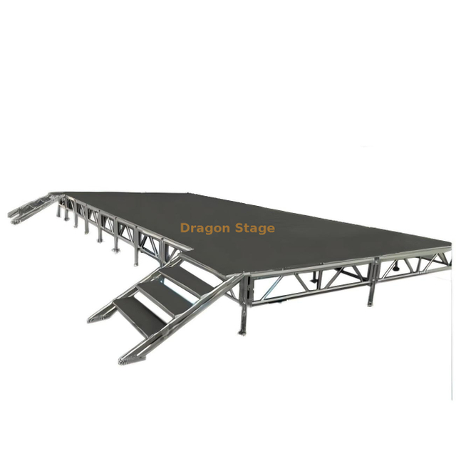  Indoor And Outdoor Portable Aluminum Event Stage platform 14x11m