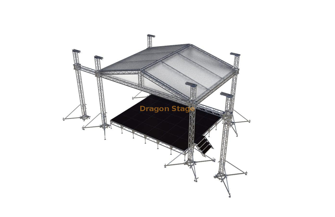 Aluminum Custom Portable Concert Sound Truss 8x7x7m