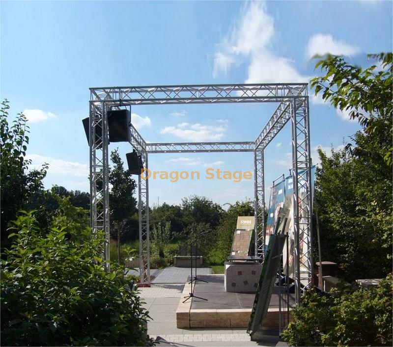 Aluminum Hotel Wedding Stage Lighting Stand Truss 5x3x3m