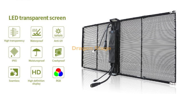 P3.91 Transparent Display Outdoor Led Wall 