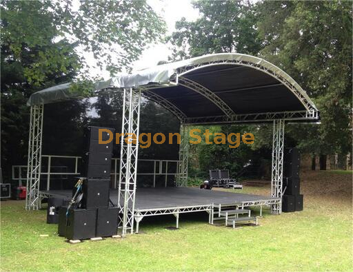 Curved Roof Truss Stage 5x4x3m