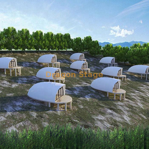 Luxury Hotel Outdoor Glamping Shell Shape Event Tent For Camping