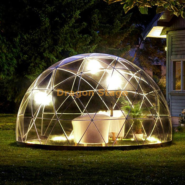 Factory Outdoor Transparent Garden Travle Clamping Dome Tent for Party