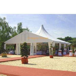 Wedding 16x22 Marquee White Canopy Party Tent with Glass Wall