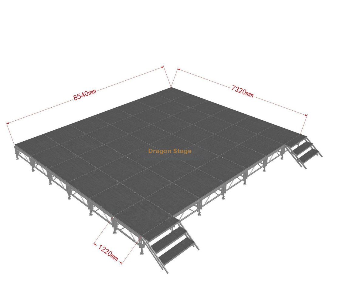Aluminum Concert Outdoor Event Stage 28x24ft Music Stage 8.54x7.32m