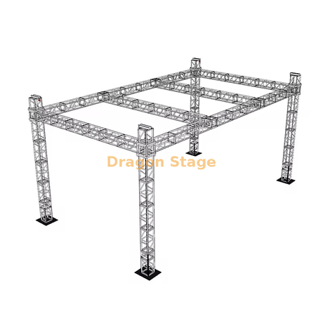 Wedding Event Truss System for Hanging Chandeliers with Middle Beams 50x50x16ft