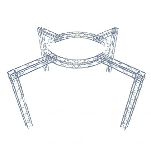 9.84ft Square Truss Segments with 8.20FT Segments & 6.56 FT Square Frame Circular Truss Display System Package