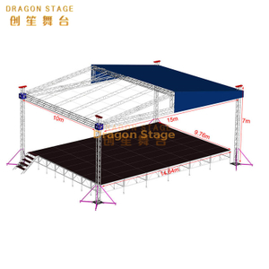 Aluminum Stage with Roof for Concert Performance 15x10x7m