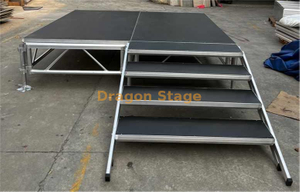 Aluminum Mobile Event Wedding Portable Stage 9.76x3.66m with Stairs