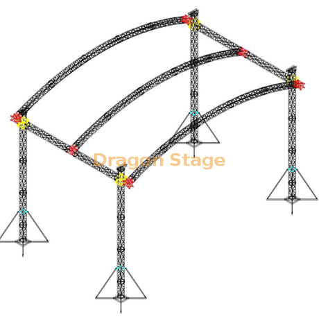 Aluminum Arch Roof Truss System for Wedding Event 5x5x4m