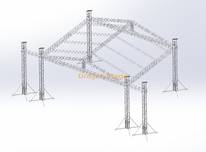 Concert Stage with Line Array 12x7x6m