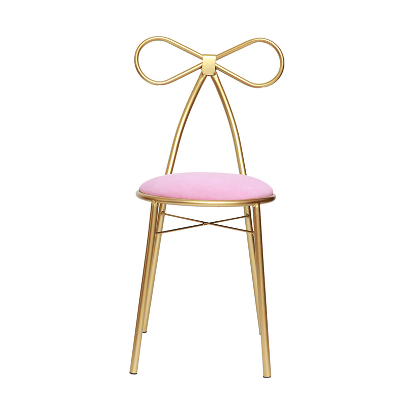 Nordic minimalist chairs, modern metal restaurant chairs, single person dressing butterfly chairs, iron art internet famous hotel chairs, straight hair