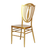 New Golden Cup Chair Hotel Banquet Chair Restaurant Dining Chair Wedding Furniture Bamboo Joint Castle Chair Manufacturer Wholesale