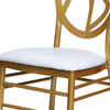 Wholesale of metal iron backrests, bamboo chairs, European round backrests, outdoor wedding hotel chairs from Foshan manufacturers