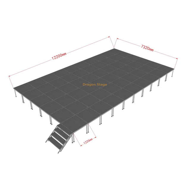 Aluminum Quick Stage Frame System 12.2x7.32m 