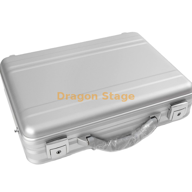 Professional Event Customized Sliver Aluminum Brief Case With Foam