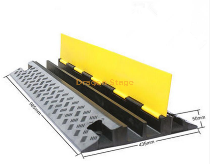 2-hole Protective Rubber Cable Ramp for Lighting equipment (6)