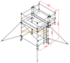Aluminum Custom Cantilever Scaffolding for Hanging Light