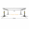 25ft Professional Aluminum Truss System with Heavy Duty Crank Up Stands