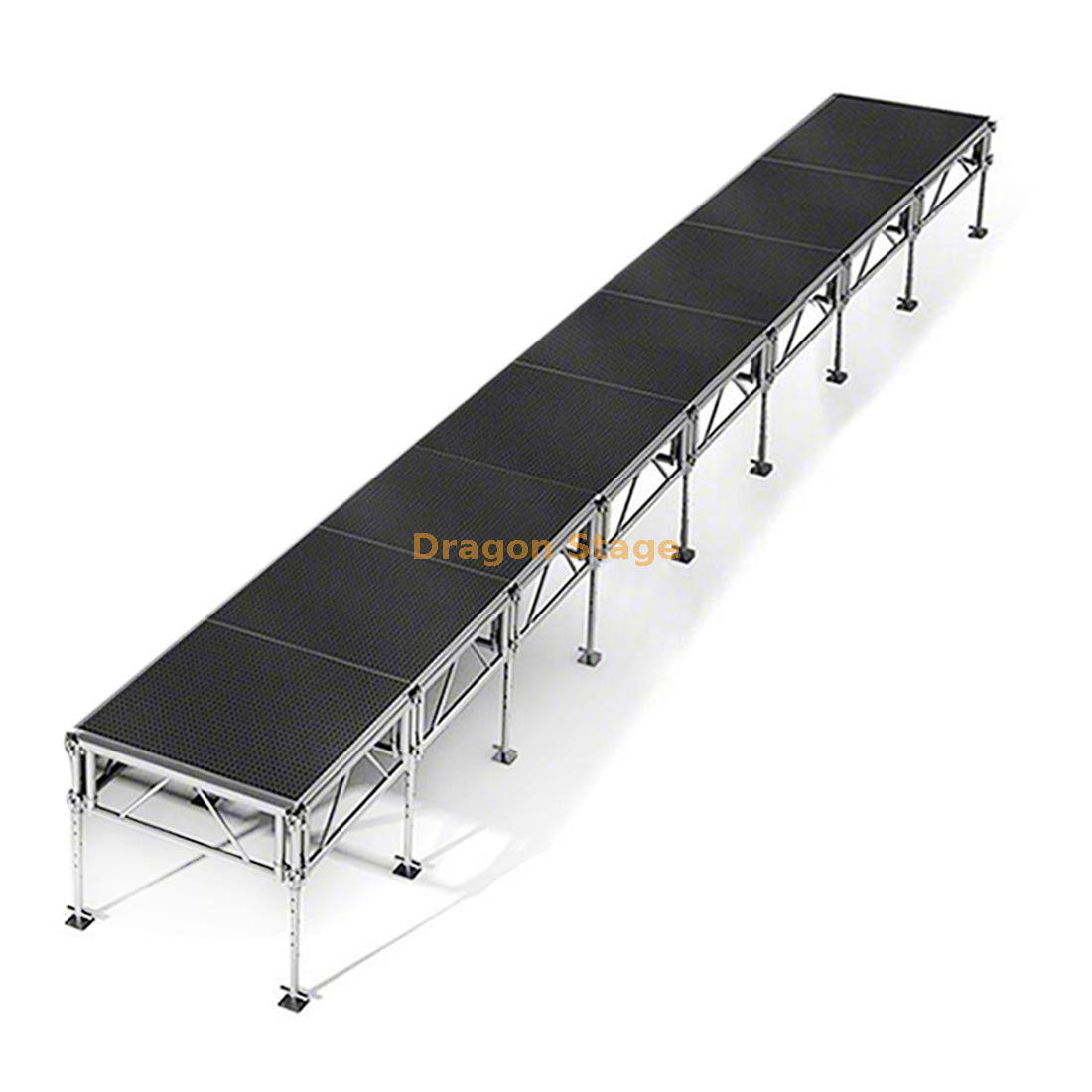 4'x32' All-Terrain Aluminum Portable Stage System - Adjustable Height (0.4m - 2m)