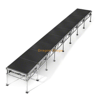 4'x32' All-Terrain Aluminum Portable Stage System - Adjustable Height (0.4m - 2m)
