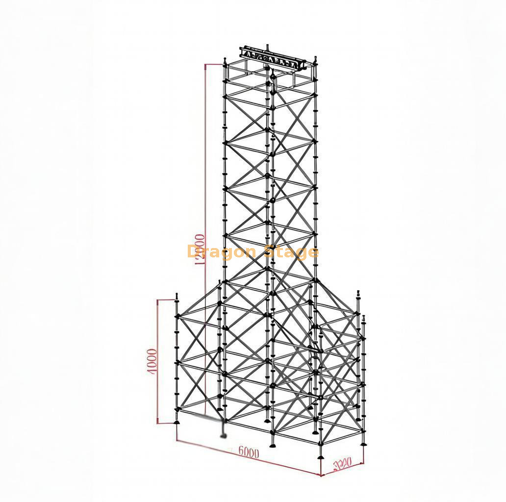 Outdoor 12m Speaker Line Array Layher Truss