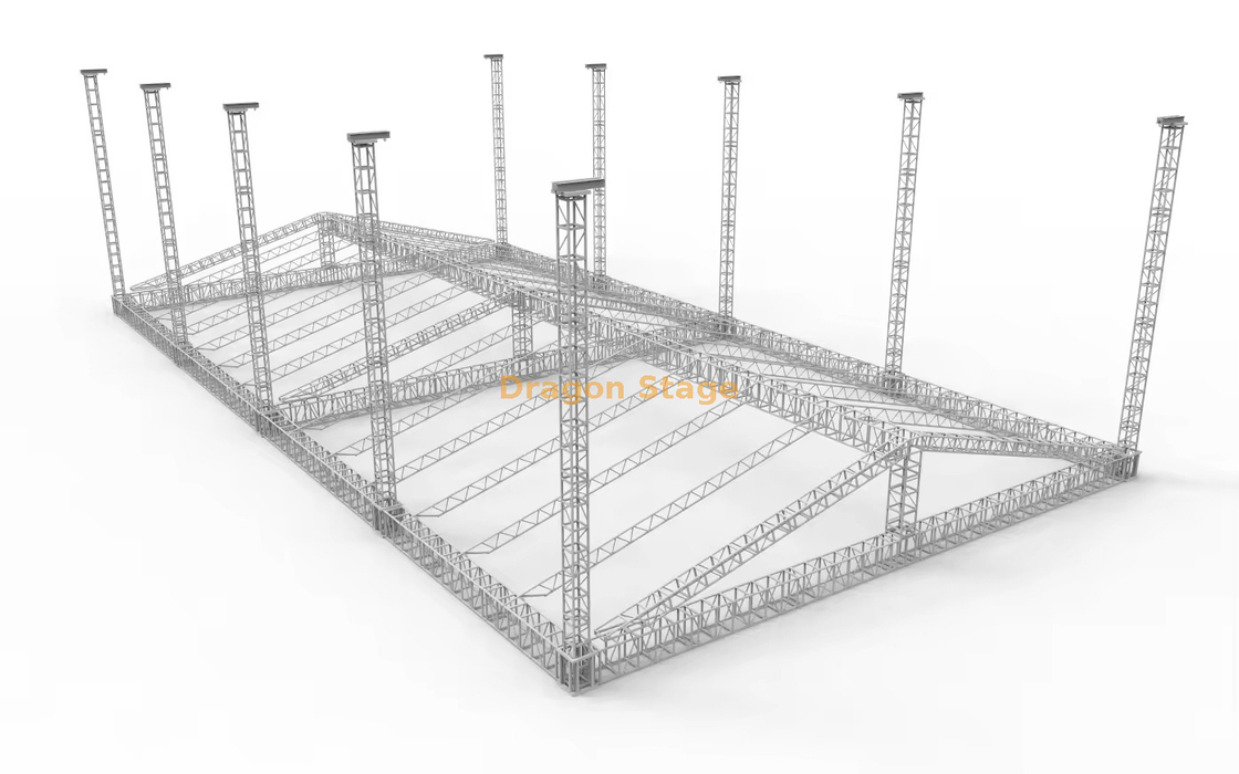20mx36x9m Modular Pitch Roof Aluminum Ground Support Truss System (9m Height)
