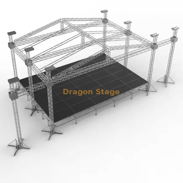 20mx18x9m Pitched/Gable Roof Aluminum Ground Support Truss System (9m Height)