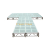 7.32x8.54m Modular T-Shape Glass Fashion Runway with Adjustable Aluminum Stage Frame