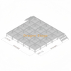 6.1x6.1m Professional Aluminum Mobile Acrylic Glass Stage with Dual Safety Stairs and Adjustable Height