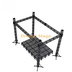 10x6x8m Outdoor Mobile Stage with Aluminum Roof Truss System