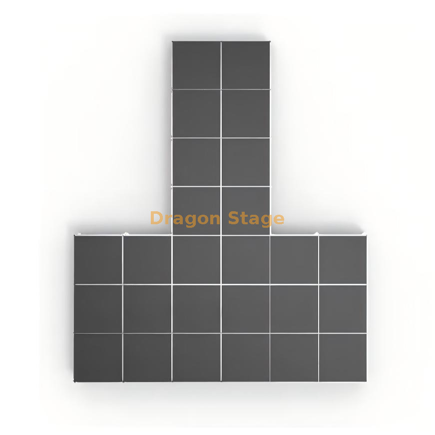 7.32m x 3.66m T-Shape Portable Stage Kit