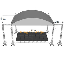 All Weather Curved Roof Truss for Outdoor Event 12x10x6m