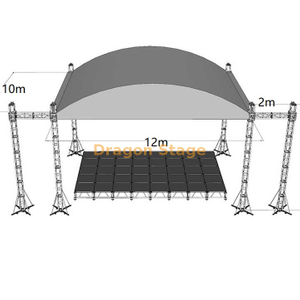 All Weather Curved Roof Truss for Outdoor Event 12x10x6m