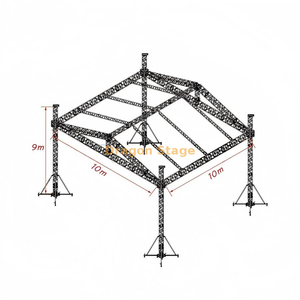 Popular Concert Lighting Aluminum Truss Roof System 10x10x9m